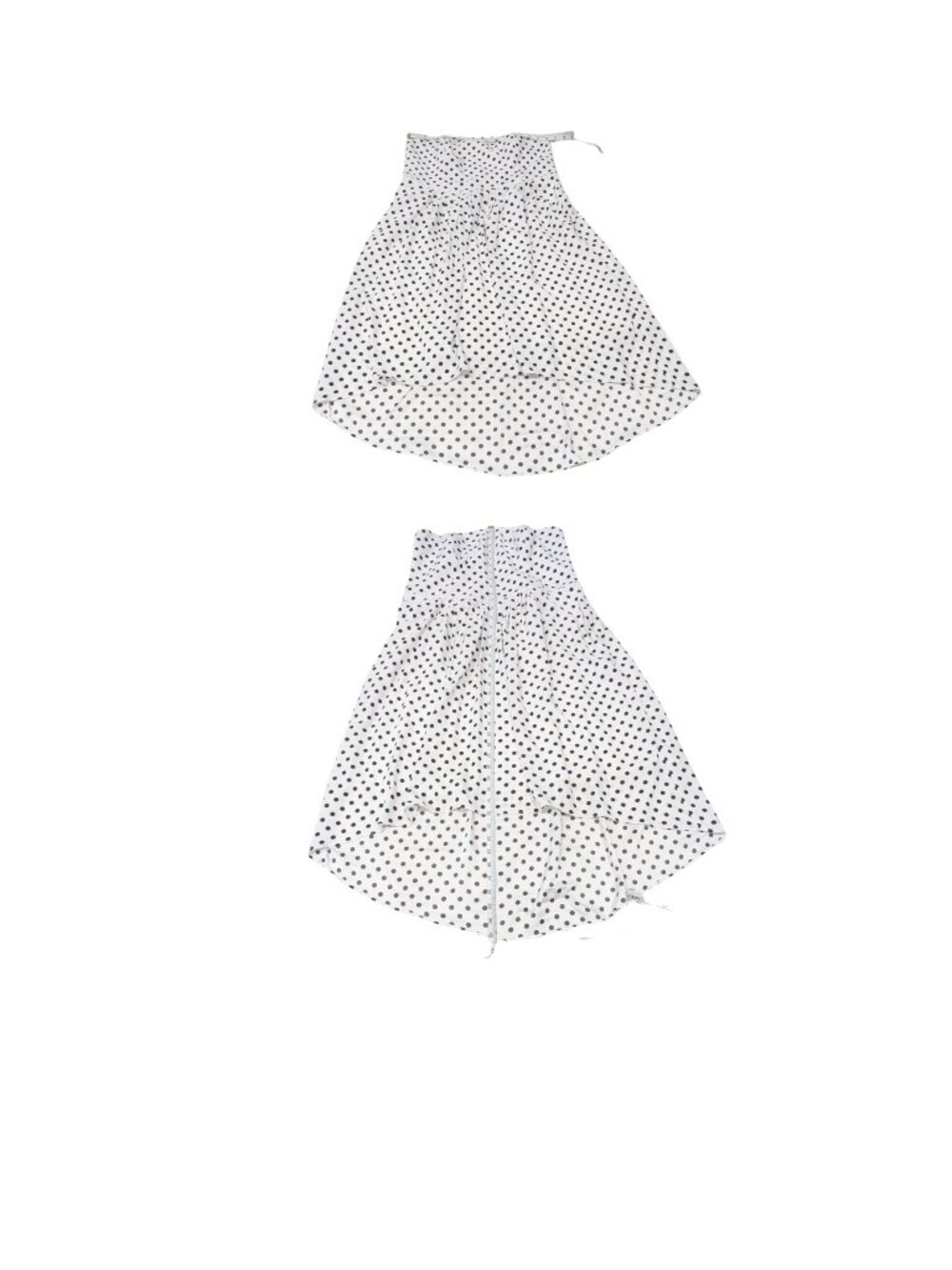 WHBM Polka Dot Strapless High Low Party Dress Women Size 14 - Picture 11 of 11